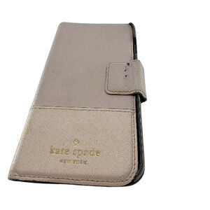 Kate Spade Folio Beige Saffiano Phone Case